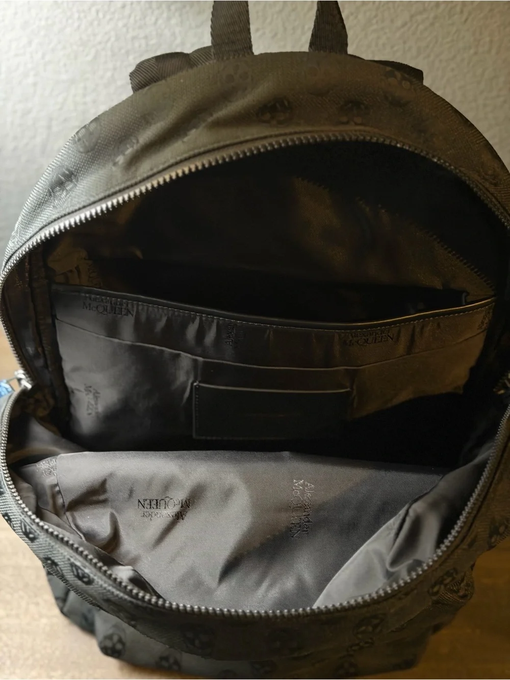 Alexander McQueen Black Metropolitan Biker Skull Backpack - NWOT